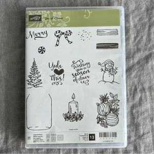 NWOT Stampin’ Up! Jar of Cheer Photopolymer Stamp Set